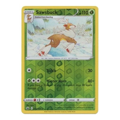 Chilling Reign 012/198 Sawsbuck (Reverse Holo)