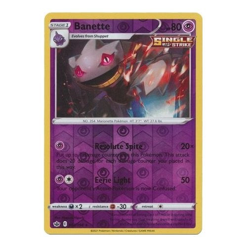 Chilling Reign 063/198 Banette (Reverse Holo)