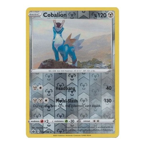 Chilling Reign 114/198 Cobalion (Reverse Holo)