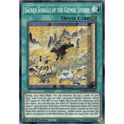 DAMA-EN060 Sacred Scrolls of the Gizmek Legend