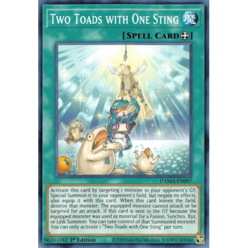 DAMA-EN097 Two Toads with One Sting