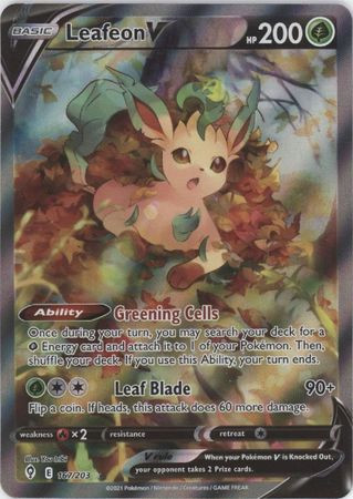 Evolving Skies 167/203 Leafeon V (Alternative Art, Full Art)