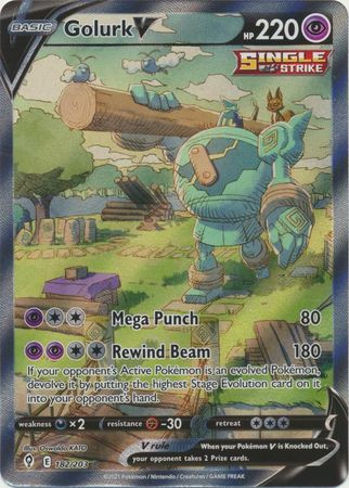 Evolving Skies 182/203 Golurk V (Alternative Art, Full Art)