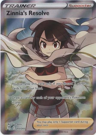 Evolving Skies 203/203 Zinnia's Resolve (Full Art)