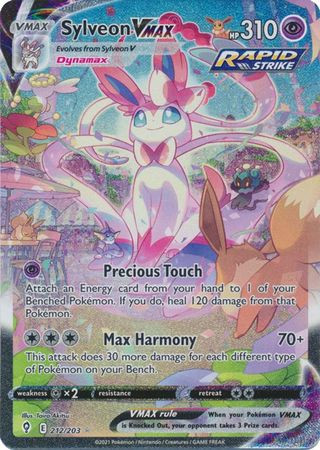 Evolving Skies 212/203 Sylveon VMAX (Alternative Art, Full Art)
