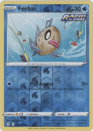 Evolving Skies 037/203 Feebas (Reverse Holo)