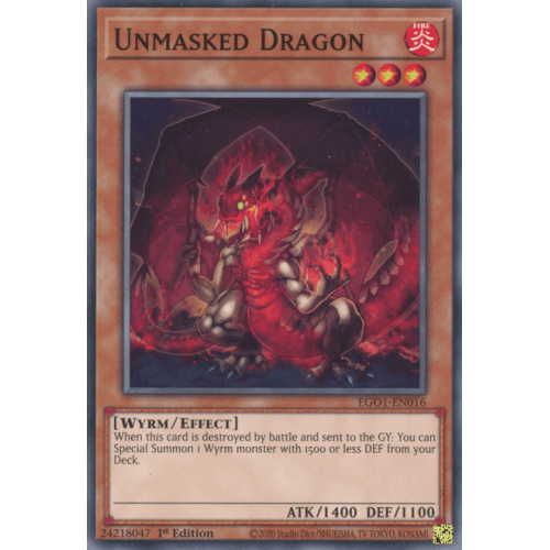 EGO1-EN016 Unmasked Dragon