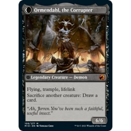Jerren, Corrupted Bishop // Ormendahl, the Corrupter
