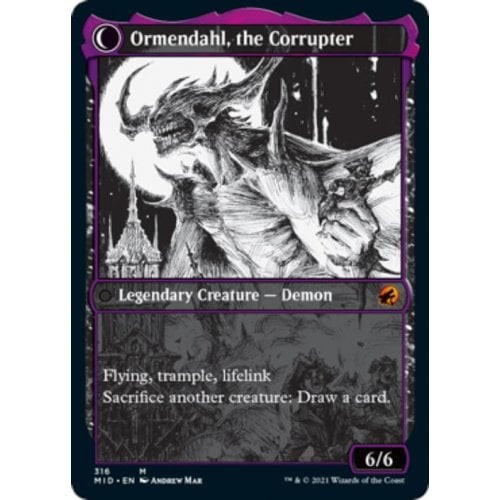 Jerren, Corrupted Bishop // Ormendahl, the Corrupter (Eternal Night)