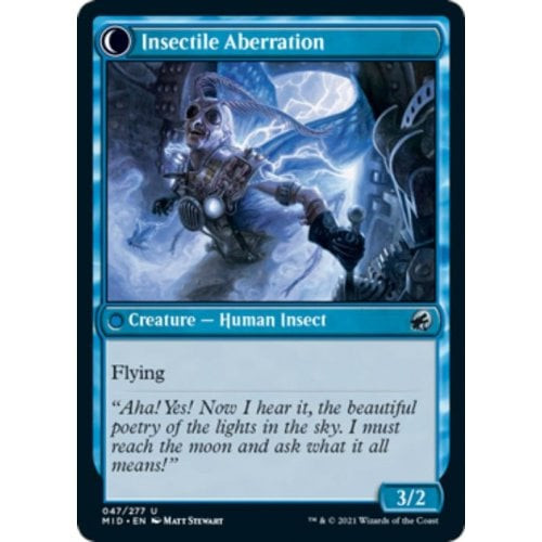 Delver of Secrets // Insectile Aberration (foil)