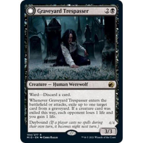 Graveyard Trespasser // Graveyard Glutton (foil)