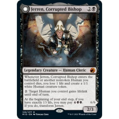 Jerren, Corrupted Bishop // Ormendahl, the Corrupter (foil)