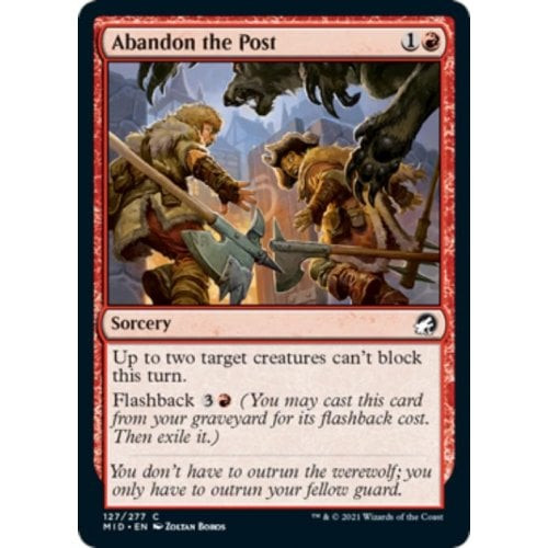 Abandon the Post (foil) | Innistrad: Midnight Hunt