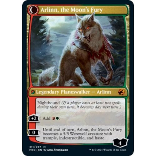 Arlinn, the Pack's Hope // Arlinn, the Moon's Fury (foil)