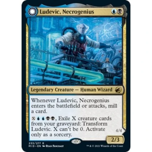 Ludevic, Necrogenius // Olag, Ludevic's Hubris (foil)