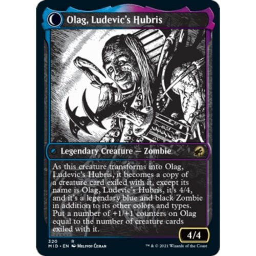 Ludevic, Necrogenius // Olag, Ludevic's Hubris (Eternal Night foil)