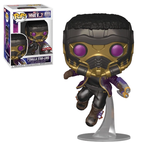 POP! Marvel - What If...? #871 T'Challa Star-Lord Metallic (Magic Madhouse Exclusive)