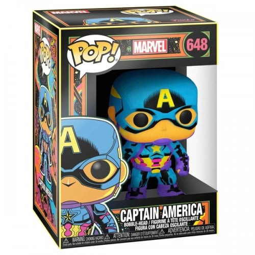 POP! Marvel - Black Light #648 Captain America
