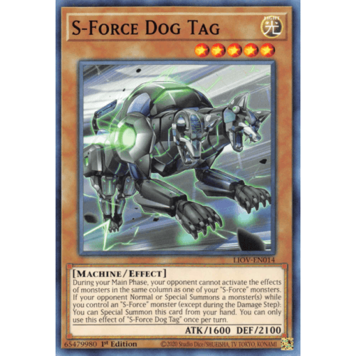 LIOV-EN014 S-Force Dog Tag
