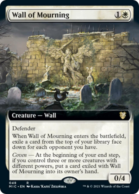 Wall of Mourning (Extended Art) | Innistrad: Midnight Hunt Commander