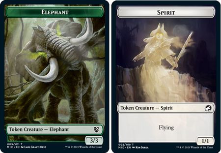 Innistrad: Midnight Hunt Commander - Spirit / Elephant Token