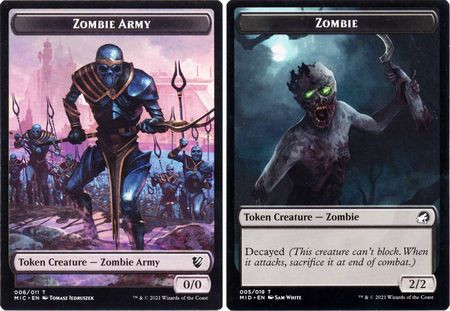 Innistrad: Midnight Hunt Commander - Zombie (Decayed) / Zombie Army Token