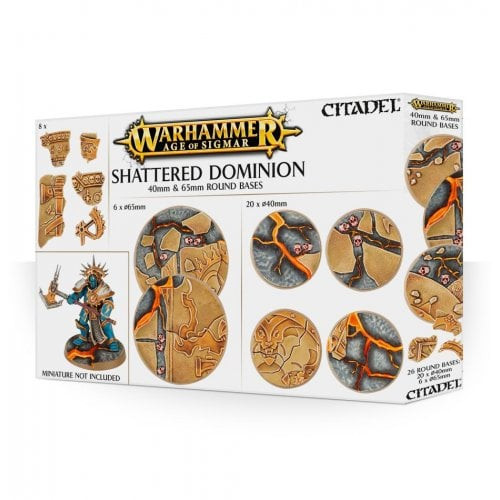 Warhammer Age of Sigmar - Shattered Dominion: 40mm & 65mm Round Bases