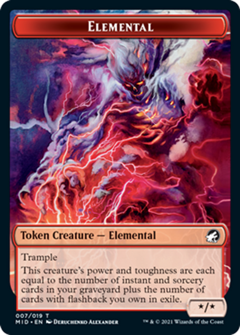 Innistrad: Midnight Hunt - Elemental Token