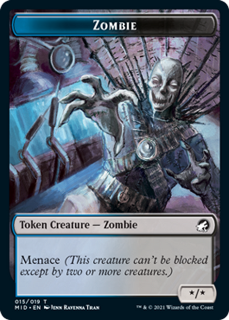 Innistrad: Midnight Hunt - Zombie Token #15