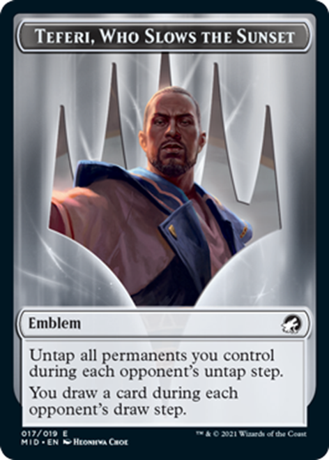Innistrad: Midnight Hunt - Teferi, Who Slows the Sunset Emblem