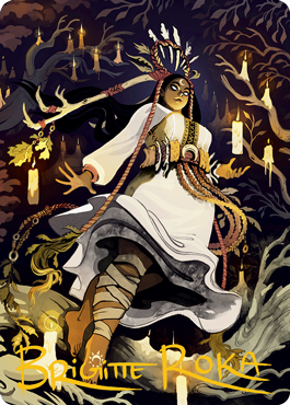Candlegrove Witch (#76) Art Card (Gold Signature)