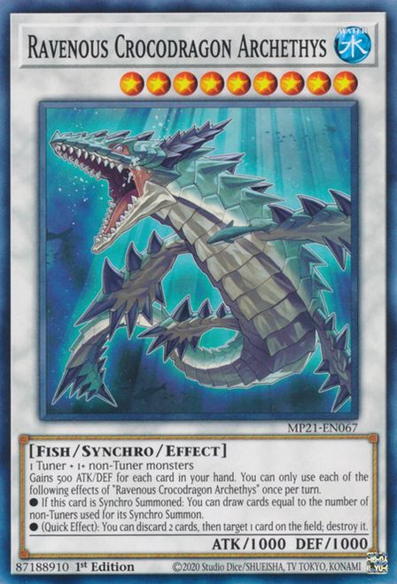 MP21-EN067 Ravenous Crocodragon Archethys