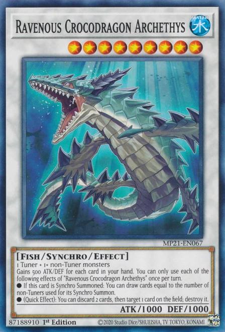 MP21-EN067 Ravenous Crocodragon Archethys