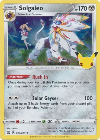 Celebrations 21/25 Solgaleo (Holo)