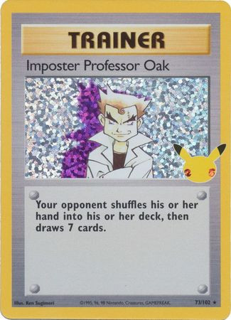 Celebrations Classic Collection 073/102 Imposter Professor Oak (Holo)