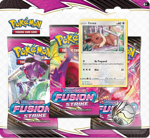 SWSH Fusion Strike 3 Pack Blister Eevee