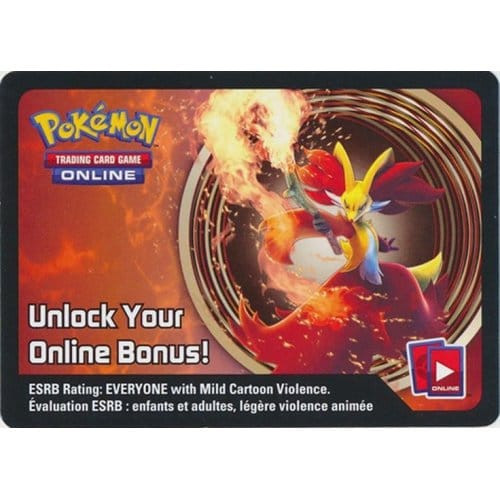 Pokemon Kalos Power Tin Delphox Code Card