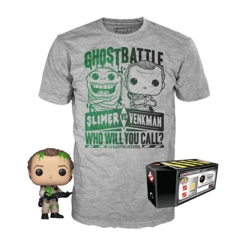 POP! & Tee: Ghostbusters - Dr. Peter Venkman (With Slime) POP! and Slimer vs. Venkman POP! T-Shirt