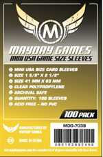Mayday Clear Mini American Card Sleeves 41mm x 63mm (x100)
