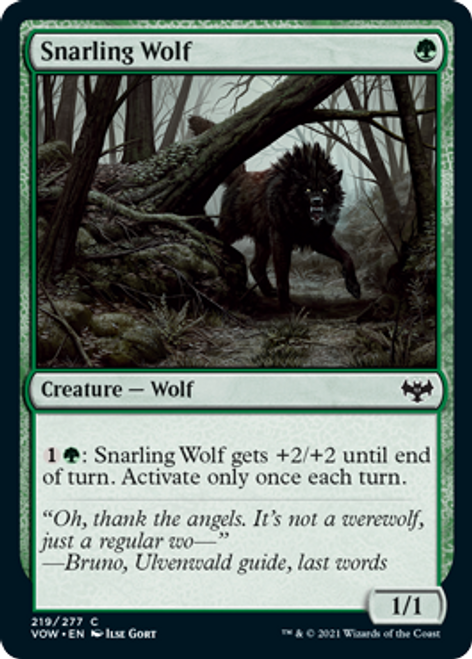 Snarling Wolf | Innistrad: Crimson Vow