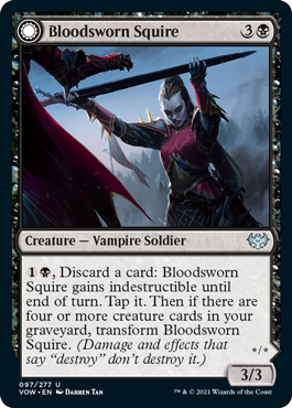 Bloodsworn Squire // Bloodsworn Knight (foil)