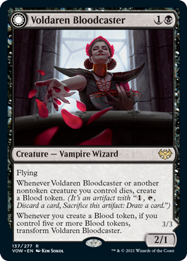 Voldaren Bloodcaster // Bloodbat Summoner (foil)