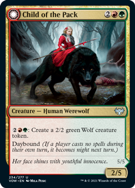 Child of the Pack // Savage Packmate (foil) | Innistrad: Crimson Vow