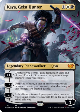 Kaya, Geist Hunter (Borderless Art) (foil)