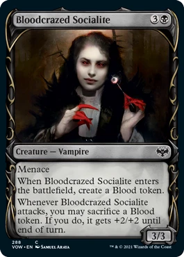 Bloodcrazed Socialite (Fang Frame) (foil)