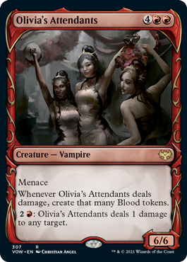 Olivia's Attendants (Fang Frame) (foil)