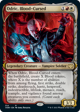 Odric, Blood-Cursed (Fang Frame) (foil)