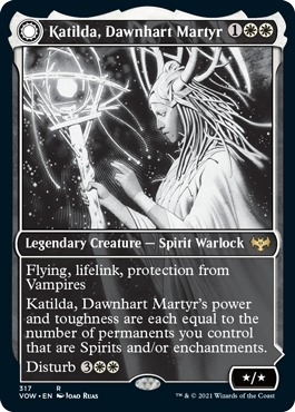 Katilda, Dawnhart Martyr // Katilda's Rising Dawn (Eternal Night) (foil)