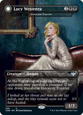 Innocent Traveler // Malicious Invader [Lucy Westenra] (Dracula Series) (foil)