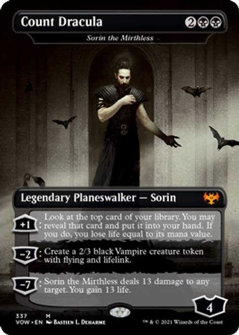 Sorin the Mirthless [Count Dracula] (Dracula Series) (foil) | Innistrad: Crimson Vow